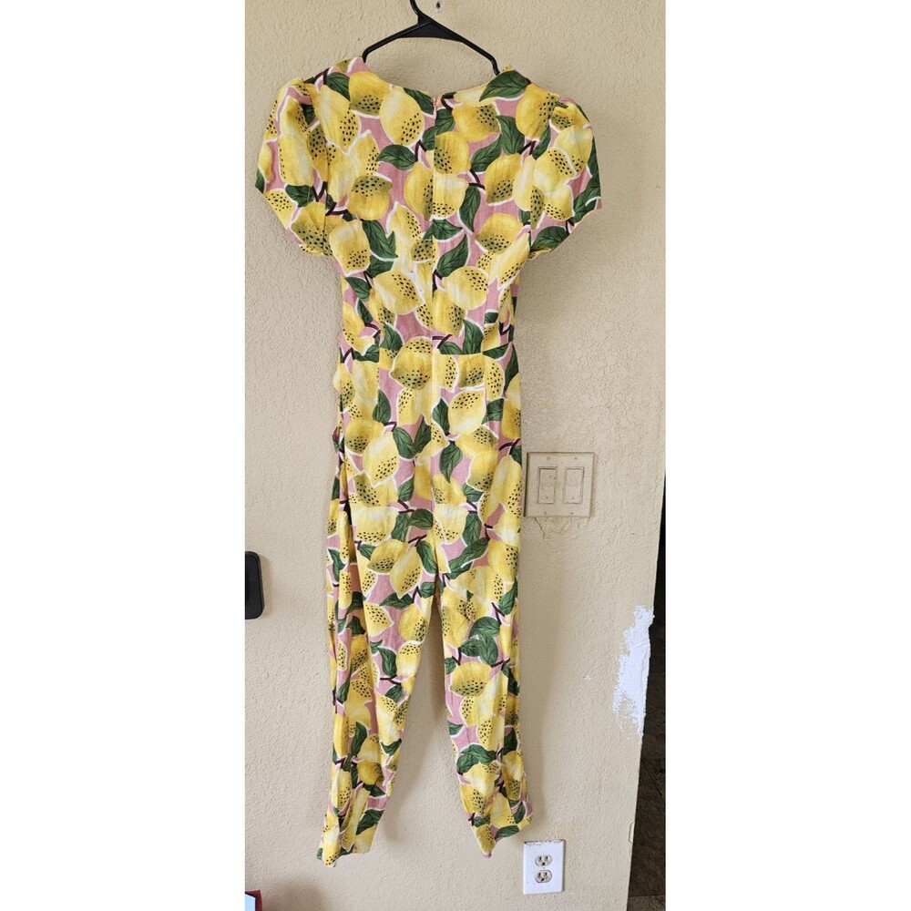 Farm Rio  Fresh Lemons  Sz S Jumpsuit - Picture 7 of 7